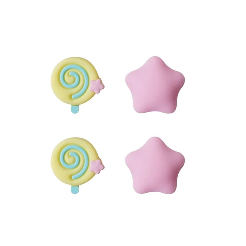 4pcs/set Non-slip Silicone Thumb Grip Cover For Switch Lite/ 2/2Pro Game Controller PS5 4 3 Joystick Protector Case