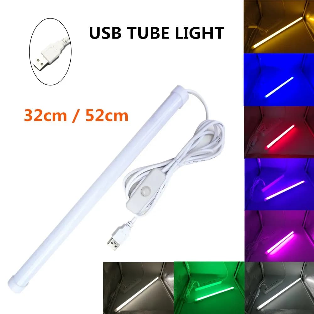USB Tubo LED luce 5V 2835 SMD Lampada LED 32CM 52cm Striscia rigida lampadina Bar Lettura Libro Lampada da scrivania Luce notturna Armadio ultrasottile
