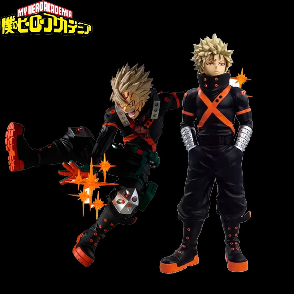 18cm Boku no Hero Academia Anime Figure Bakugo Katsuki Action Figure Combat Style Model Doll Figurine PVC Collection Toys Gifts