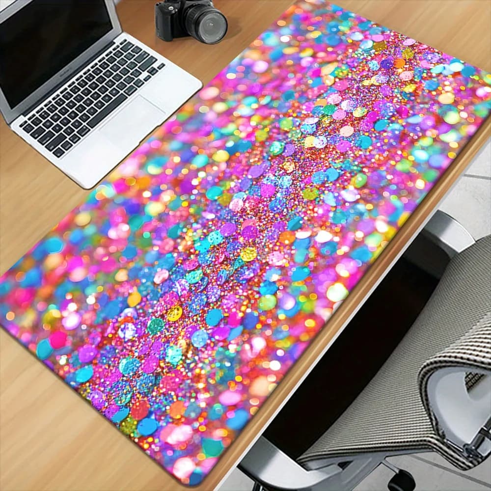 Tappetino da scrivania Sparkling Stars - Tappetino per mouse da gioco impermeabile e antiscivolo per PC, laptop e ufficio - Tappetino da scrivania antiscivolo per PC