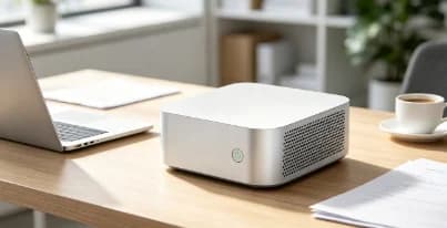 Server NAS N100 con 8GB di RAM, 4 Slot PCIe M.2 2280, Ethernet 2.5G, Grafica UHD per Virtualizzazione di Rete e Archiviazione