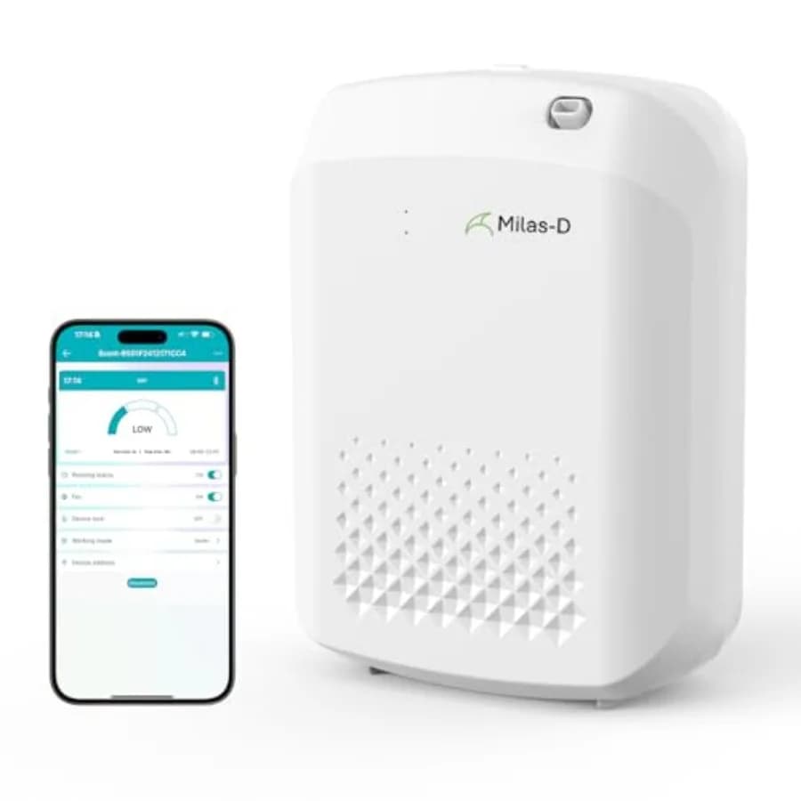 Diffusore di oli essenziali senza acqua per la casa e per aromaterapia commerciale, diffusore per ambienti di grandi dimensioni fino a 1500 piedi quadrati, Bluetooth Smart