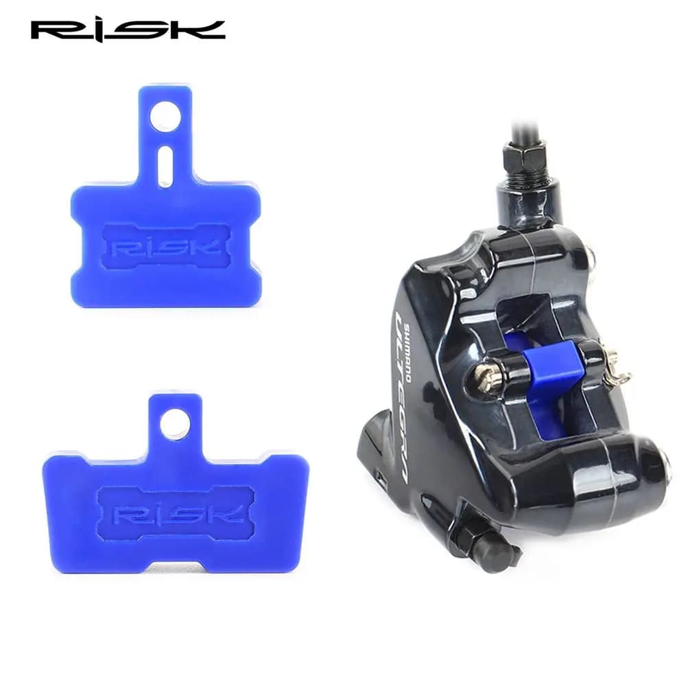 1 Pezzo Blu Distanziale per Freno a Disco Idraulico, Distanziale Freno Bicicletta, Fermo Pistone, Distanziale per Spurgo, Pastiglia Pinza Freno