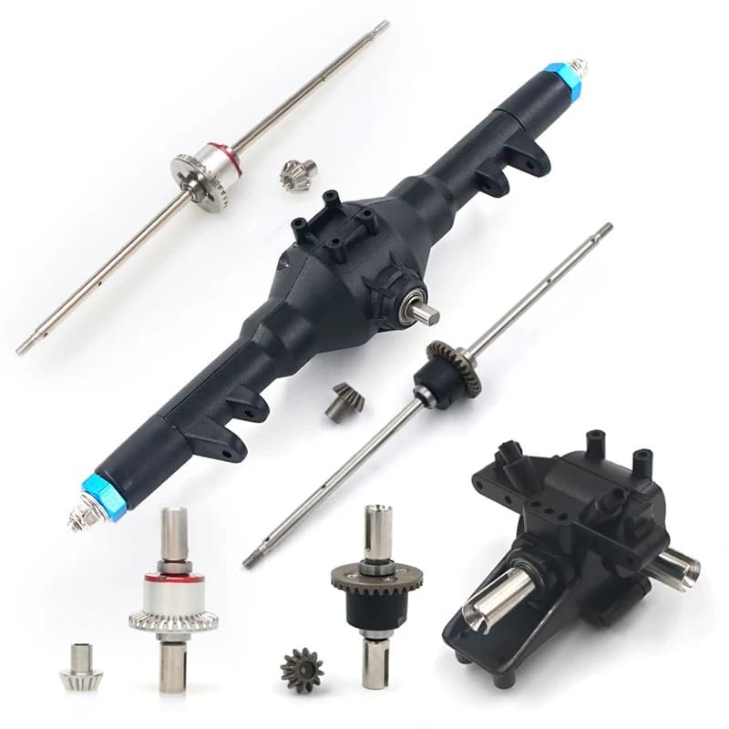 12428 Wltoys parts 12423 telecomando RC accessori di ricambio per auto aggiornamento ingranaggio in metallo cambio differenziale anteriore posteriore