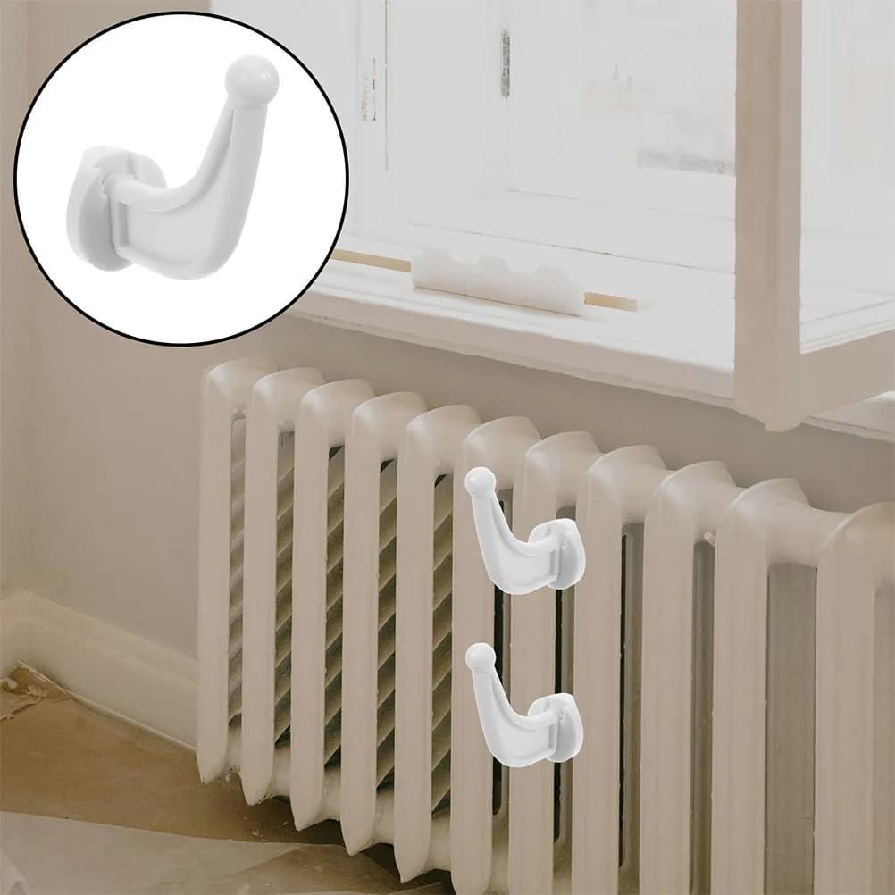 20 Pezzi Ganci Appendiabiti per Radiatore, Portasciugamani Senza Foratura, Gancio in Plastica per Bagno, Cucina, Hotel, Casa