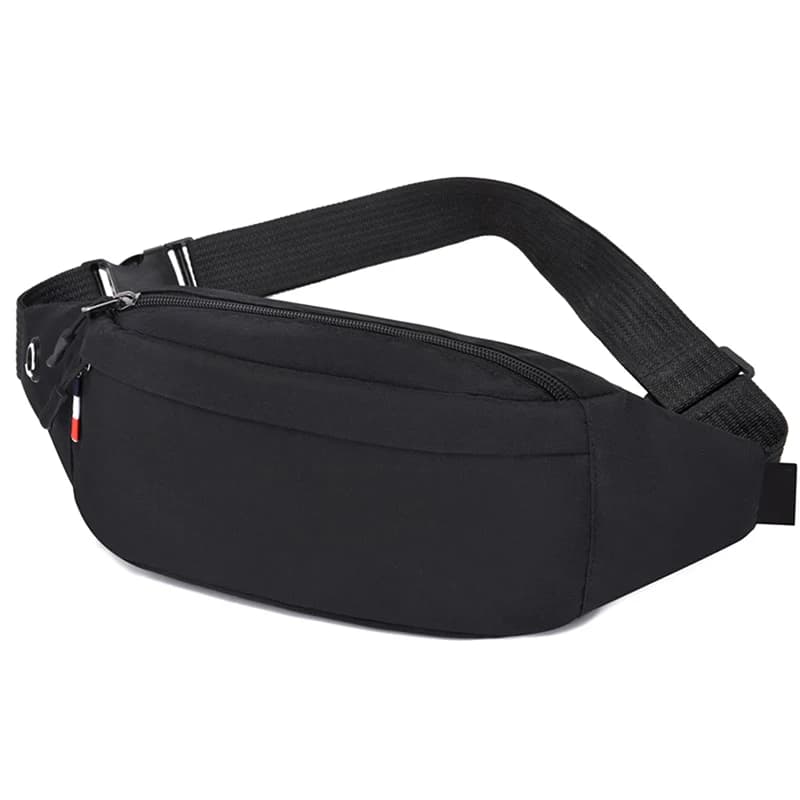 Marsupio da uomo da uomo Borsa da cintura funzionale casual grigia Borsa da cintura grande Borsa da cintura per soldi per telefono Fanny Travel Hip