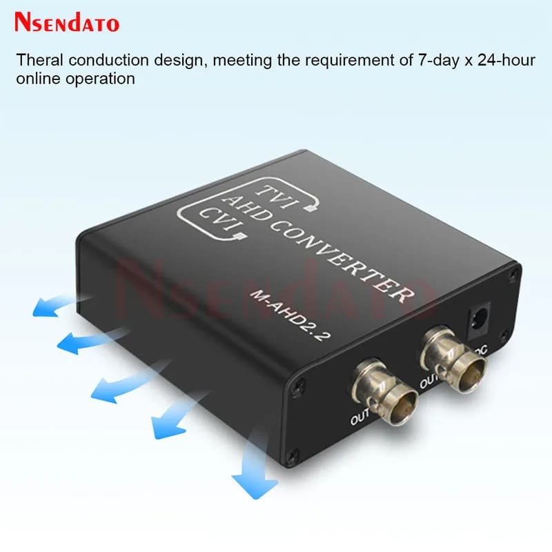 Convertitore HDMI a AHD TVI CVI Full HD 720P 1080P, Adattatore Switch Compatibile con NTSC/PAL per TV, PC, DVR, Telecamere