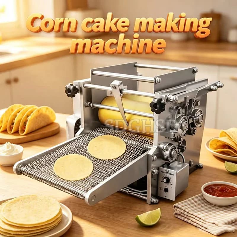 Corn Tortilla Making Machine Dumpling Wrappers Slicer Machine Rolling Pressing Pastas Commercial Home Wrapping Maker 110V 220V