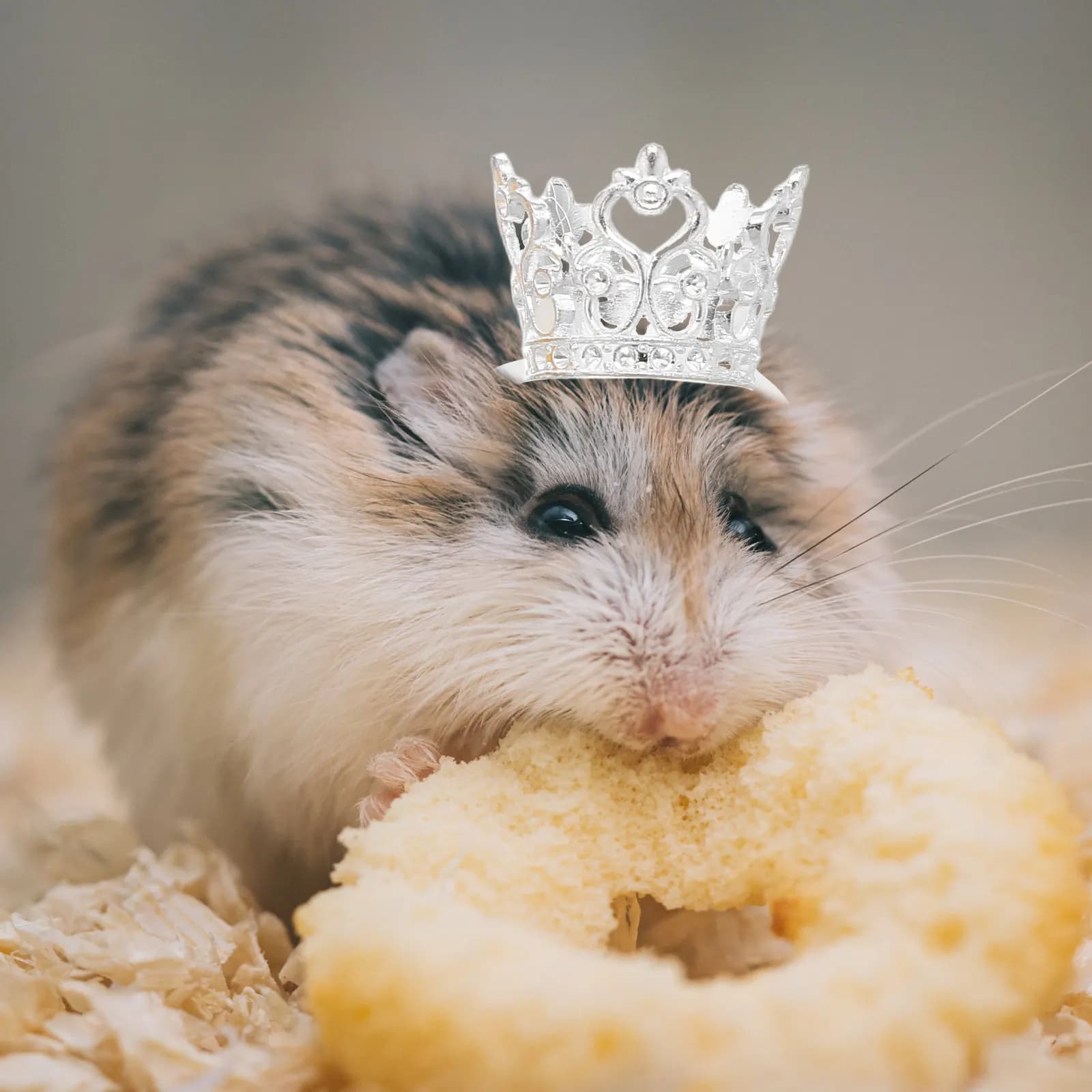 2 Pezzi Corona per Criceti, Accessorio per Piccoli Animali, Leggera, per Travestimenti e Foto, Tiara da Celebrazione per Coniglietti, Mini Tiara da Principessa
