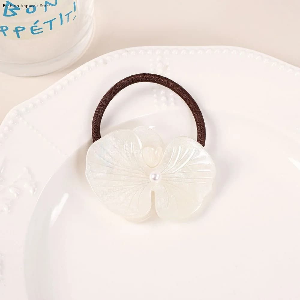 Fermaglio per capelli a forma di orchidea a farfalla con acido acetico, accessori per capelli in stile coreano, fermaglio a becco d'anatra a forma di fiore, elastico per capelli, fermaglio laterale, fermagli freschi