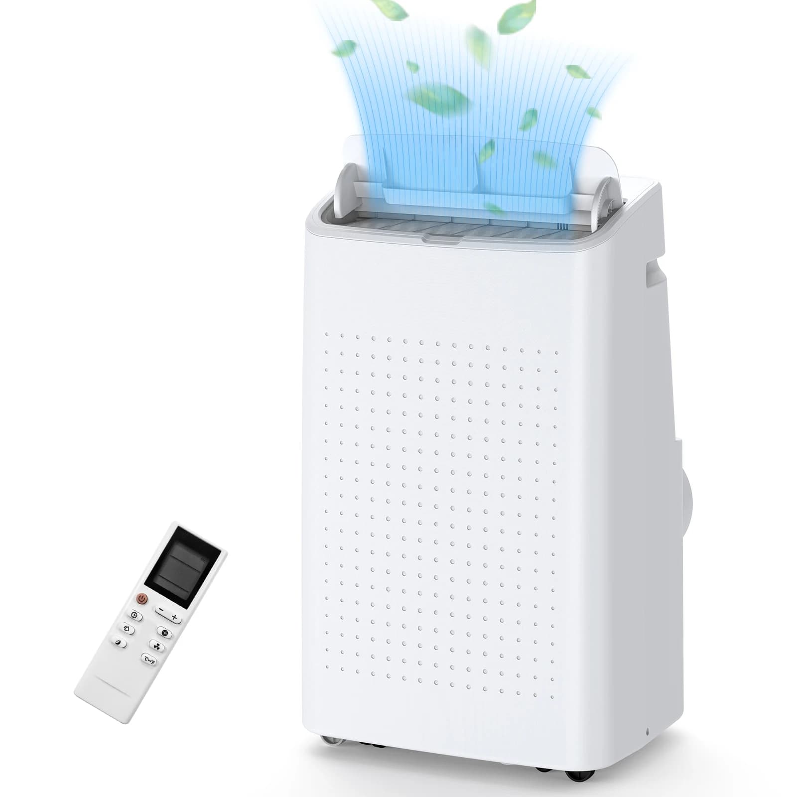 Condizionatore d'Aria Portatile 15000 BTU, Raffreddatore Mobile per Stanze, Deumidificatore, Ventilatore, Filtro, Kit per Finestre, Modalità Notte, 850 Piedi Quadrati