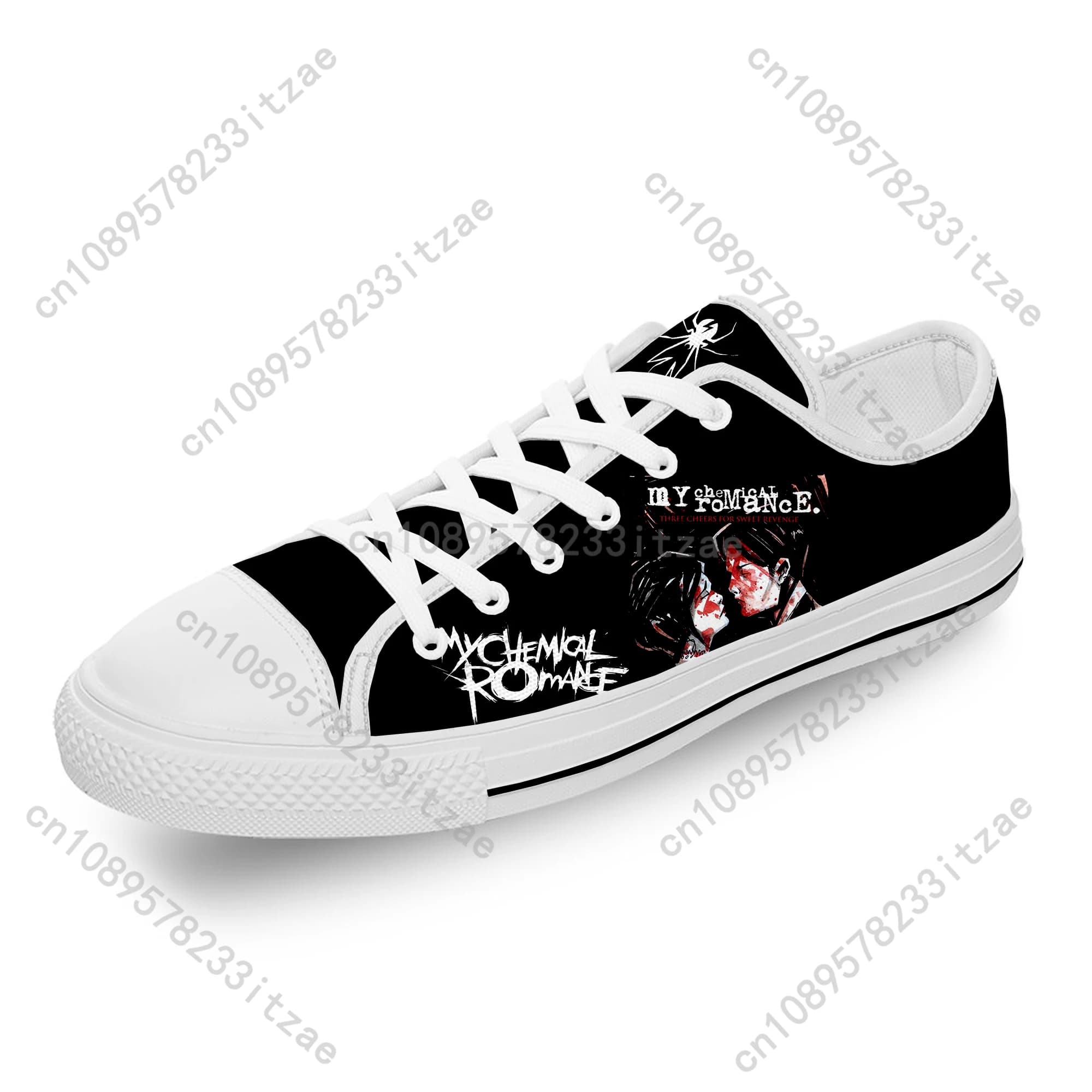 My Chemical Romance MCR Rock Band Panno casual Stampa 3D Scarpe basse in tela Moda Uomo Donna Adolescente Scarpe da ginnastica traspiranti
