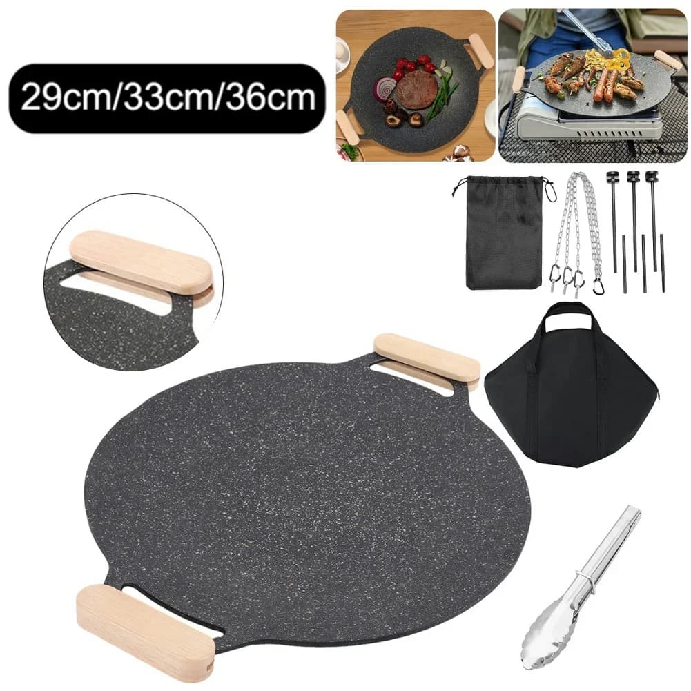 Grilled Grilled Rope Grilled Plate Grilled Plate Grilled Plate Set for Outdoor Grilled Pan for Home Barbecue Accessories