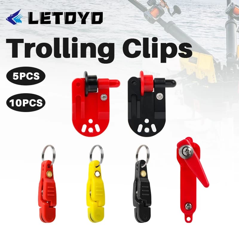 Fishing Downrigger Release Clip Set Made Of Plastic With Line Divider And Release Clip For Trolling And Lure Fishing