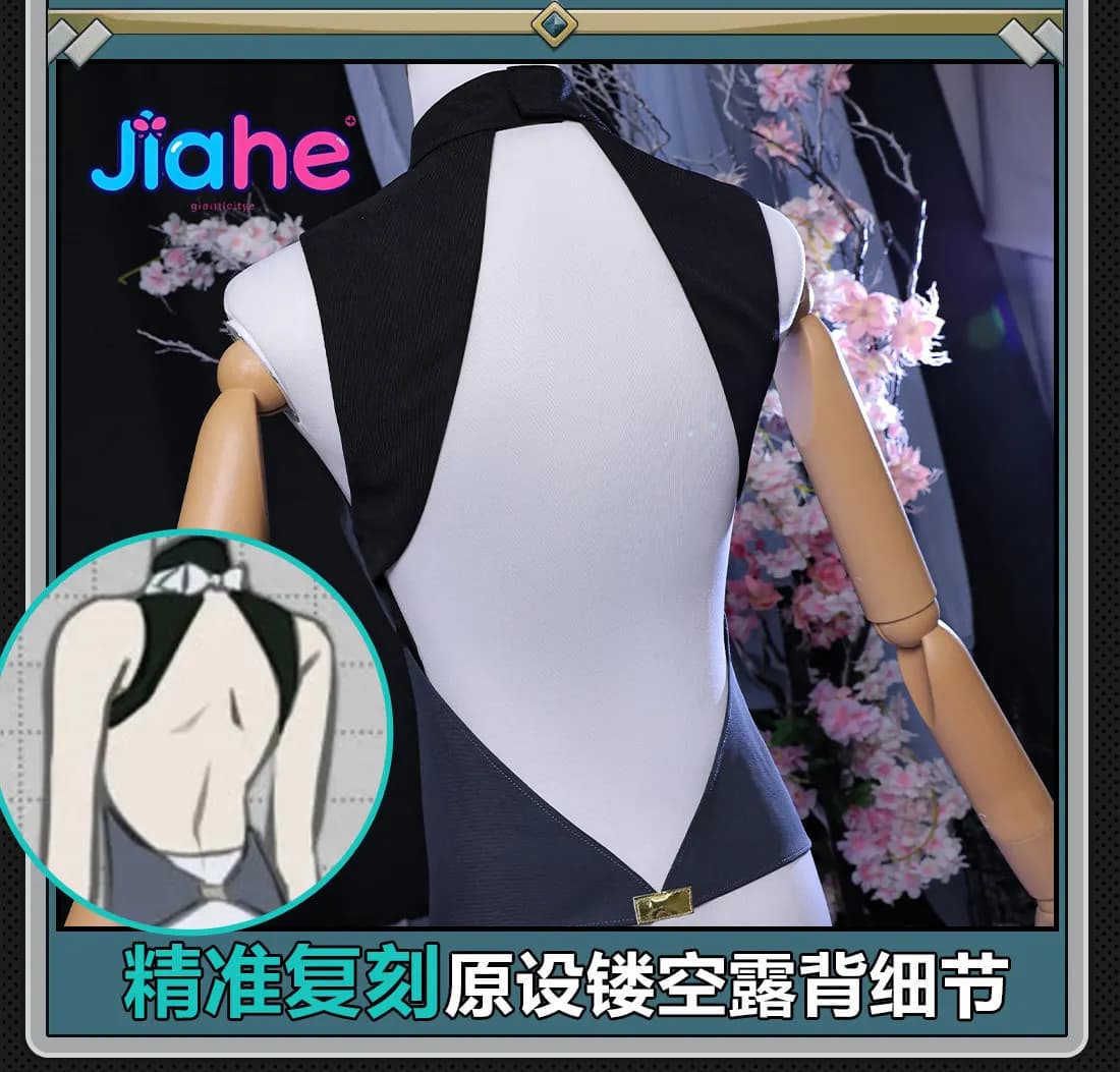 Costume Cosplay Game ZZZ Tsukishiro Yanagi Halloween Natale Zenless Zone Zero Donna Nuovo Dolce Vestito Lolita Parrucca e Accessori