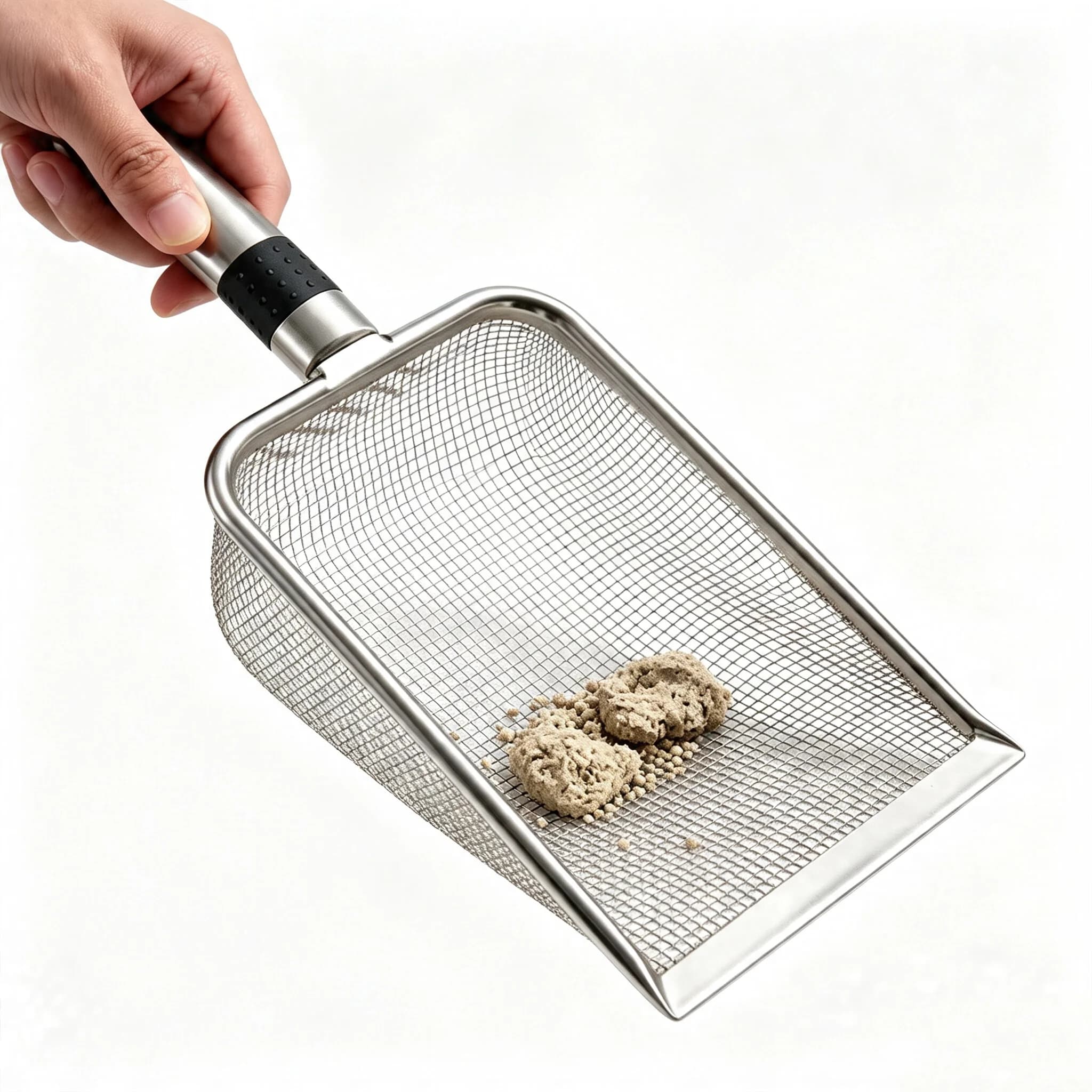 Stainless Steel Cat Litter Scoops Shovel Large Fine-pore Bentonite Mesh Shovel for Picking Up Toilet Feces Cat Pet Cleaning New
