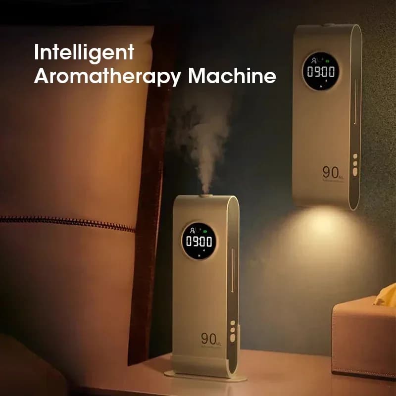 Diffusore di Oli Essenziali Wireless da Appendere con Luce Notturna per Casa, Bagno, Soggiorno, Toilette - Deodorante per Ambienti e Aromaterapia