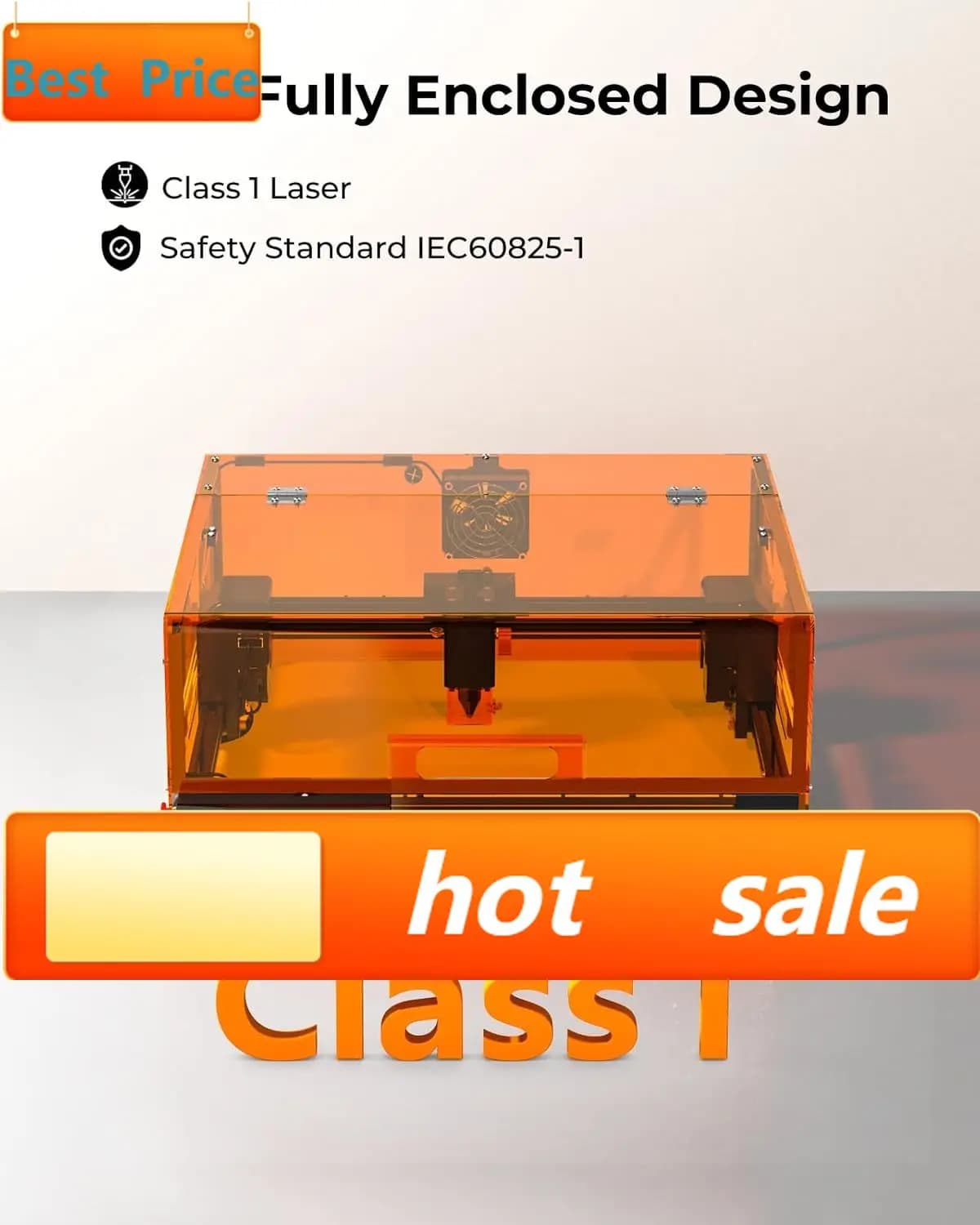 Successful laser engraver, Woxcker L2 MAX 10W, laser cutting and engraving machine with container, 300x300mm work area, CNC engraving machine