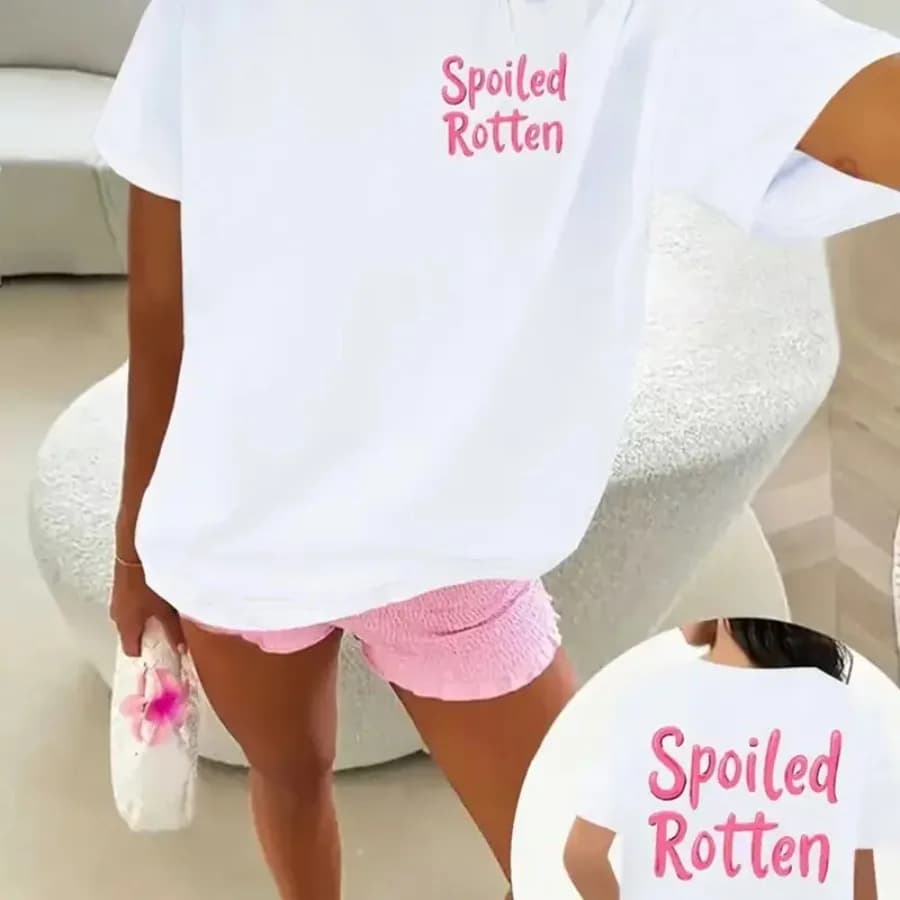 T-shirt girocollo da donna a maniche corte con stampa anime, casual ed elegante, indispensabile per tutti i giorni e le feste - Spedizione locale
