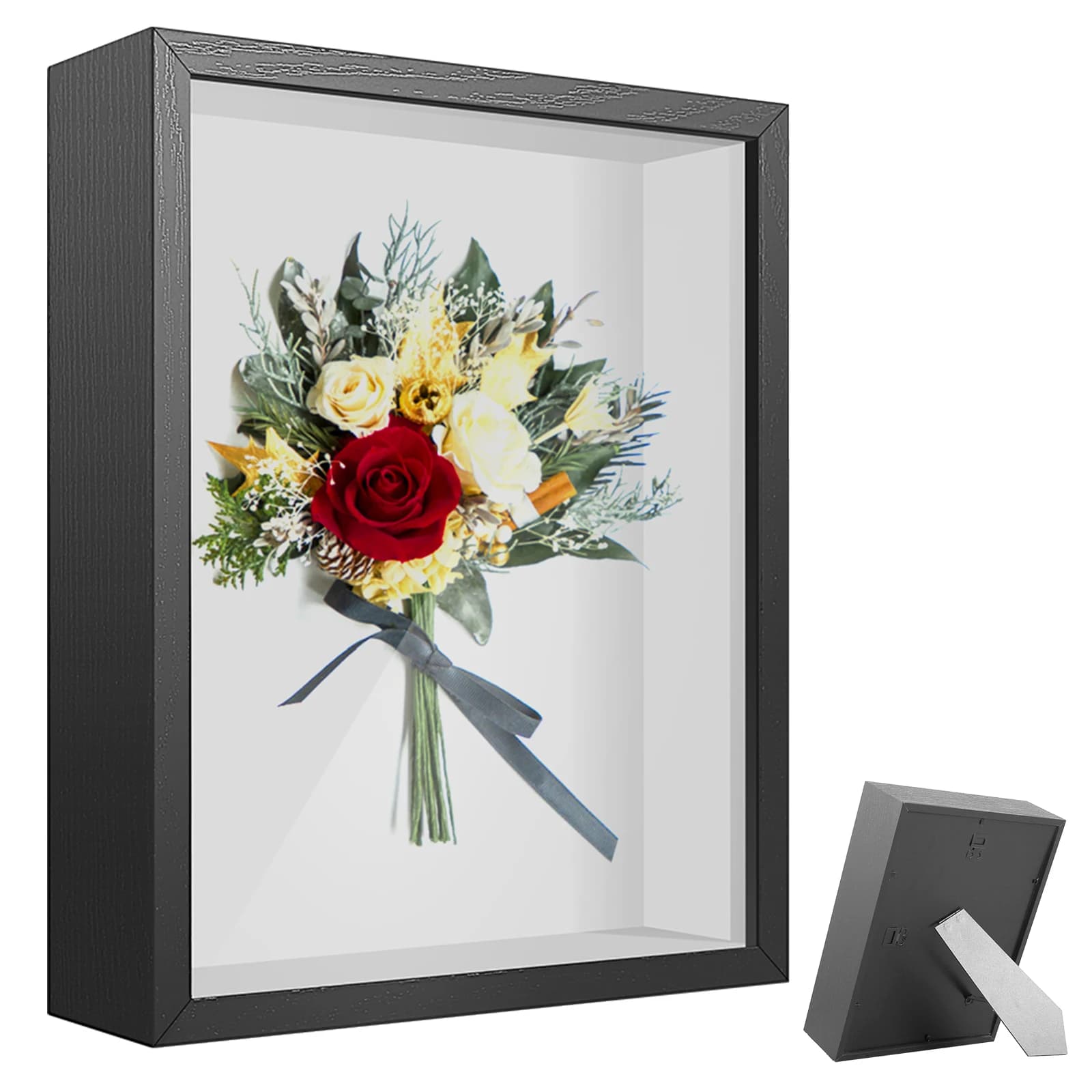 Shadow Box cornice a parete Shadow Box semplici eleganti vetrine rettangolari per l'esposizione di foto medaglie premi