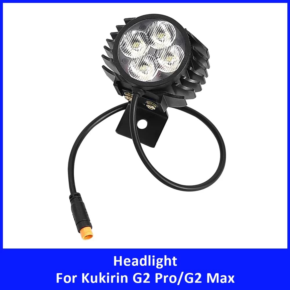 Faro a LED per Kugoo Kukirin G2 Pro G2 Max Manubrio Lampada frontale Lampada frontale Accessori per scooter elettrici Pezzo di ricambio di ricambio