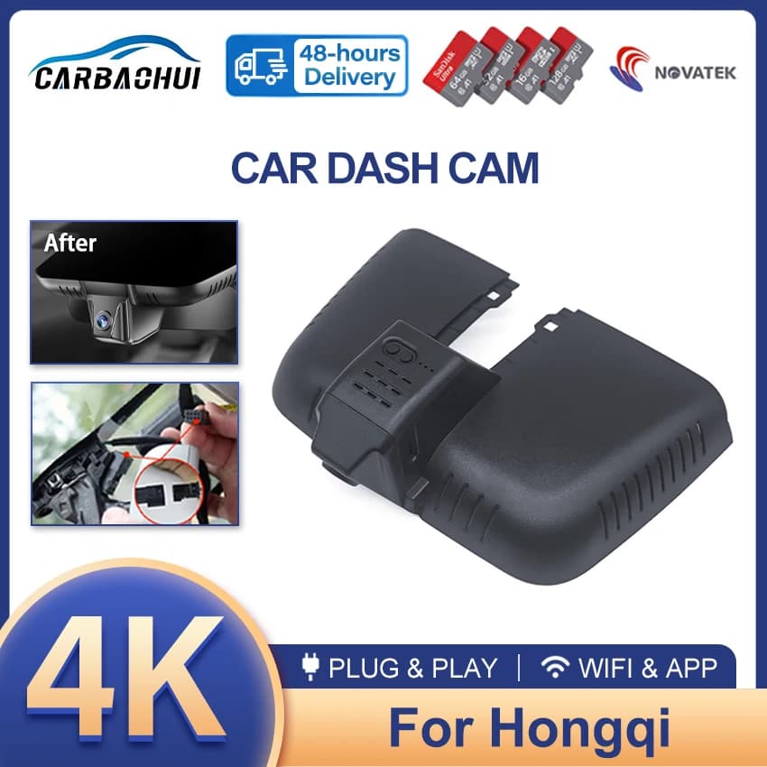 Nuovo Plug and Play HD Auto DVR Dash Cam Macchina Fotografica Wifi Videoregistratore Per Hongqi Hong Qi HS5 H5 HS3 HS7 H3 H7 2160P Wireless DashCam
