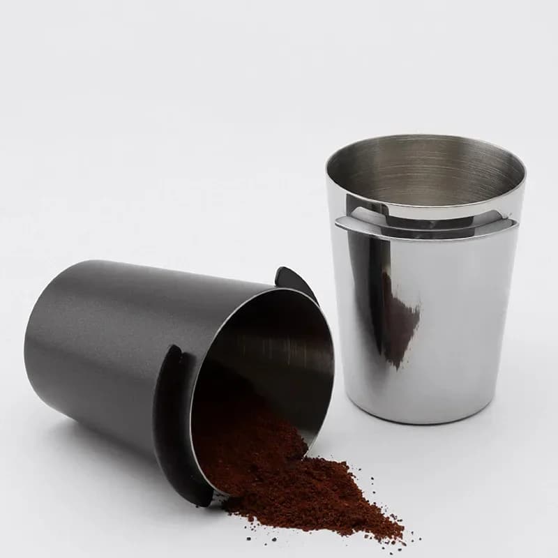 Tazza dosatrice per caffè da 51-58mm tazza da annusare in acciaio inossidabile per macchina da caffè Espresso tazza dosatrice per caffè resistente all'usura parte dell'alimentatore in polvere