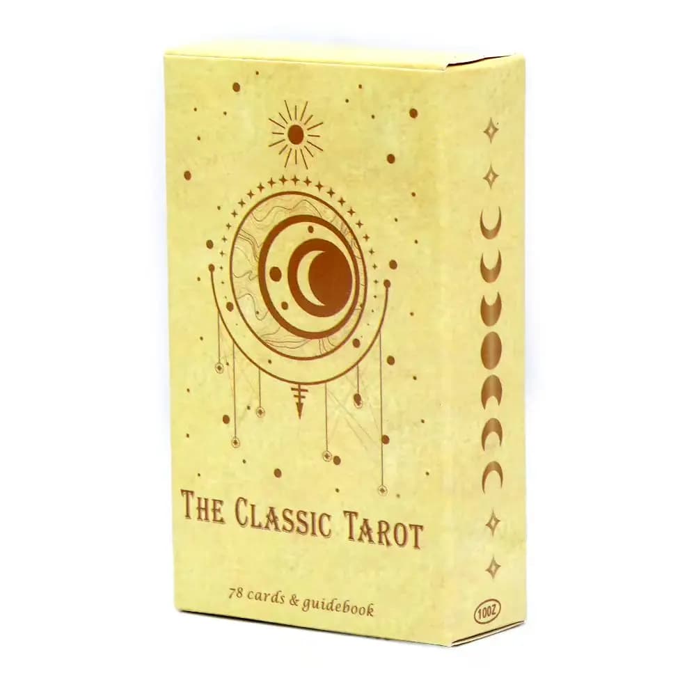 Il più recente gioco da tavolo classico dei tarocchi per principianti 78 pezzi 10,4x6,1 cm Oracle Card con guida e bellissime illustrazioni
