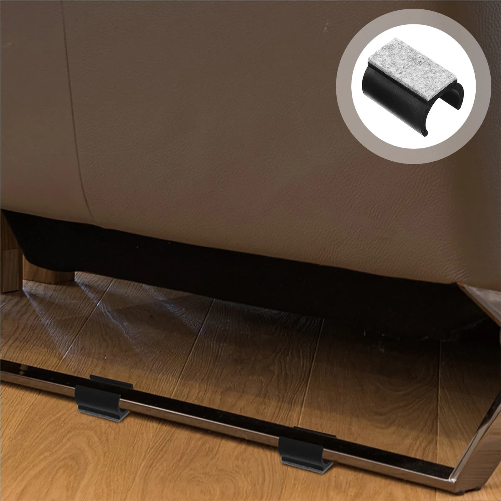 10Pcs U Shape Felt Chair Pads Furniture Protectors Anti Slip Floor Pads Hardwood Floor Furniture Legs Covers Chair Felt Pads,