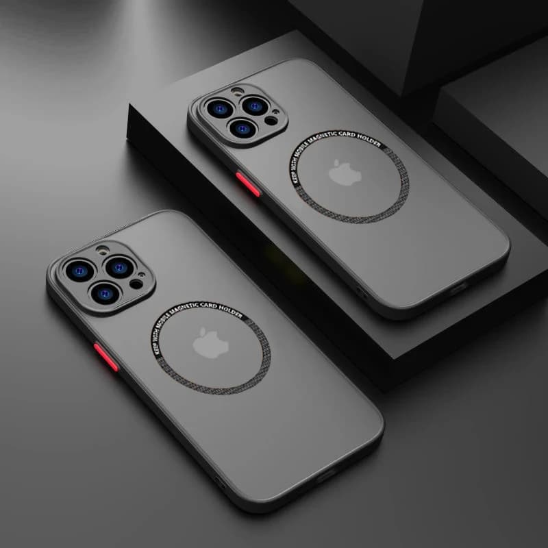 Custodia per PC opaca magnetica di lusso per iPhone 17 Air 16 15 14 13 12 11 Pro Max 15 14 Plus Magsafe Cover per telefono con ricarica wireless