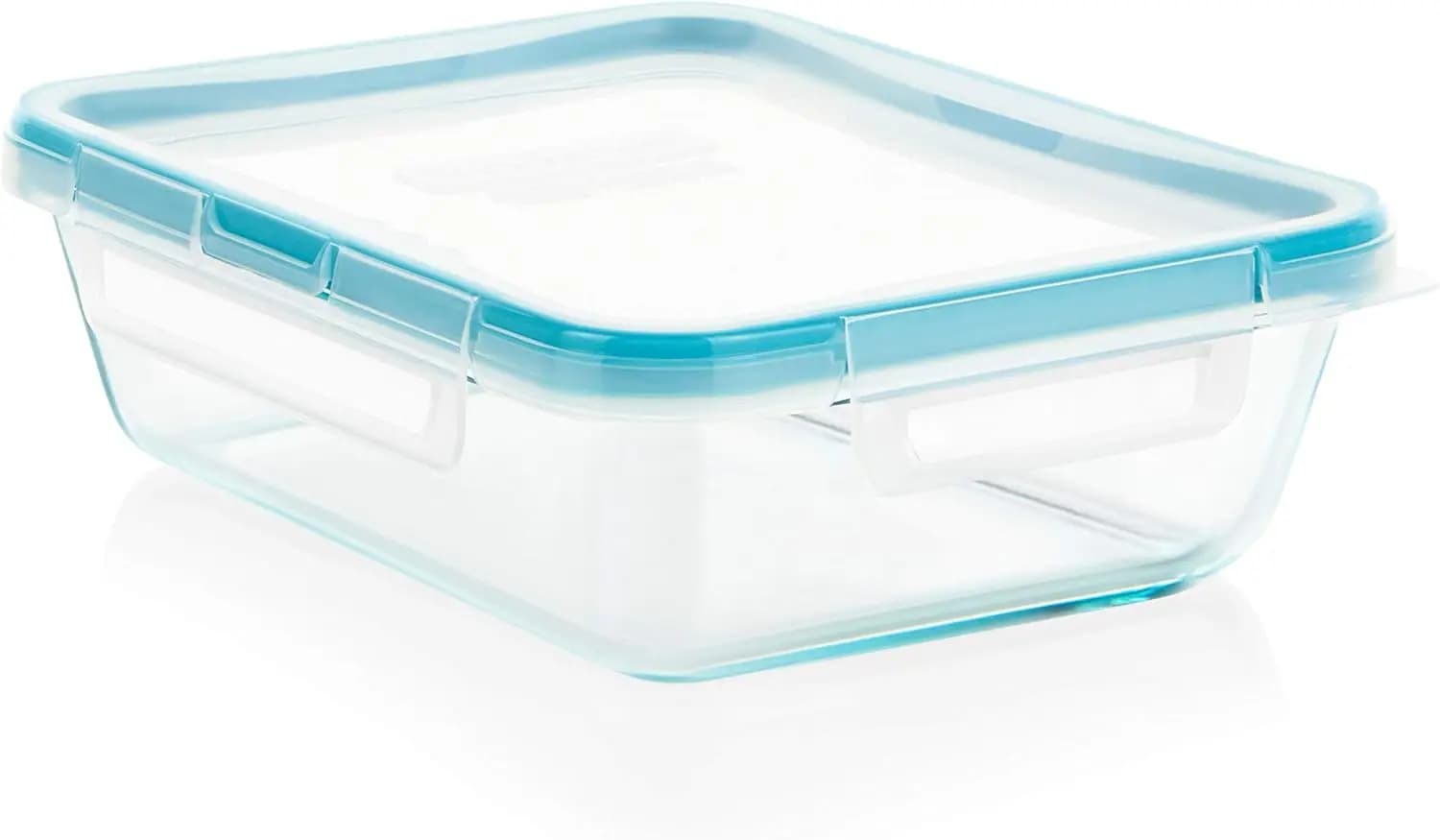 Contenitore in Vetro per Alimenti da 6 Tazze con Coperchio, Contenitore Rettangolare da 9,3 Once per Preparazione Pasti e Avanzi