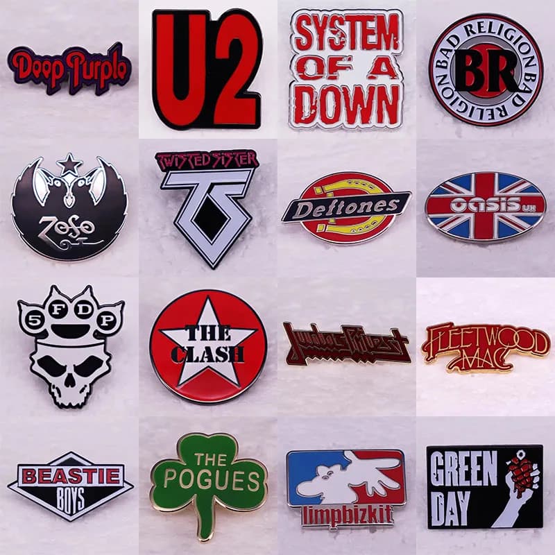 Pop Rock Album Pin Appassionato di musica Band Gioielli Distintivo Spilla in metallo Vestiti Cappello Zaino Accessorio Regali