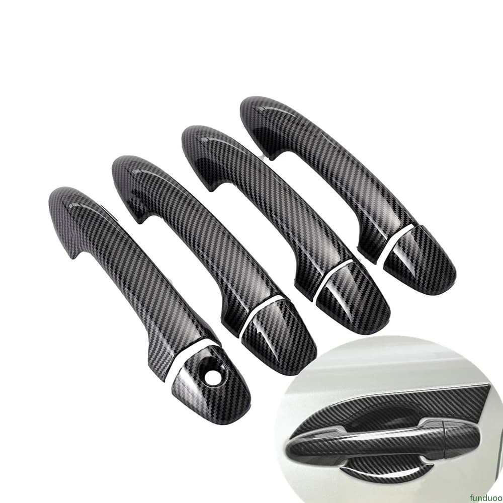 Per Toyota Rav4 Rav 4 Xa40 2014-2019 In Fibra di Carbonio Cromato Maniglia Della Porta Dell'automobile Ciotola Della Copertura Decor Trim Adesivo Accessori Per Lo Styling