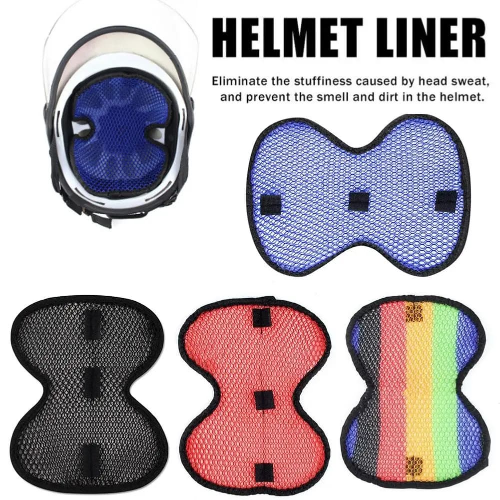 Soft Breathable Motorcycle Helmet Insert Liner Honeycomb Mesh Sweat Wicking Non Slip Pad Helmet Insulation Lining Cushion