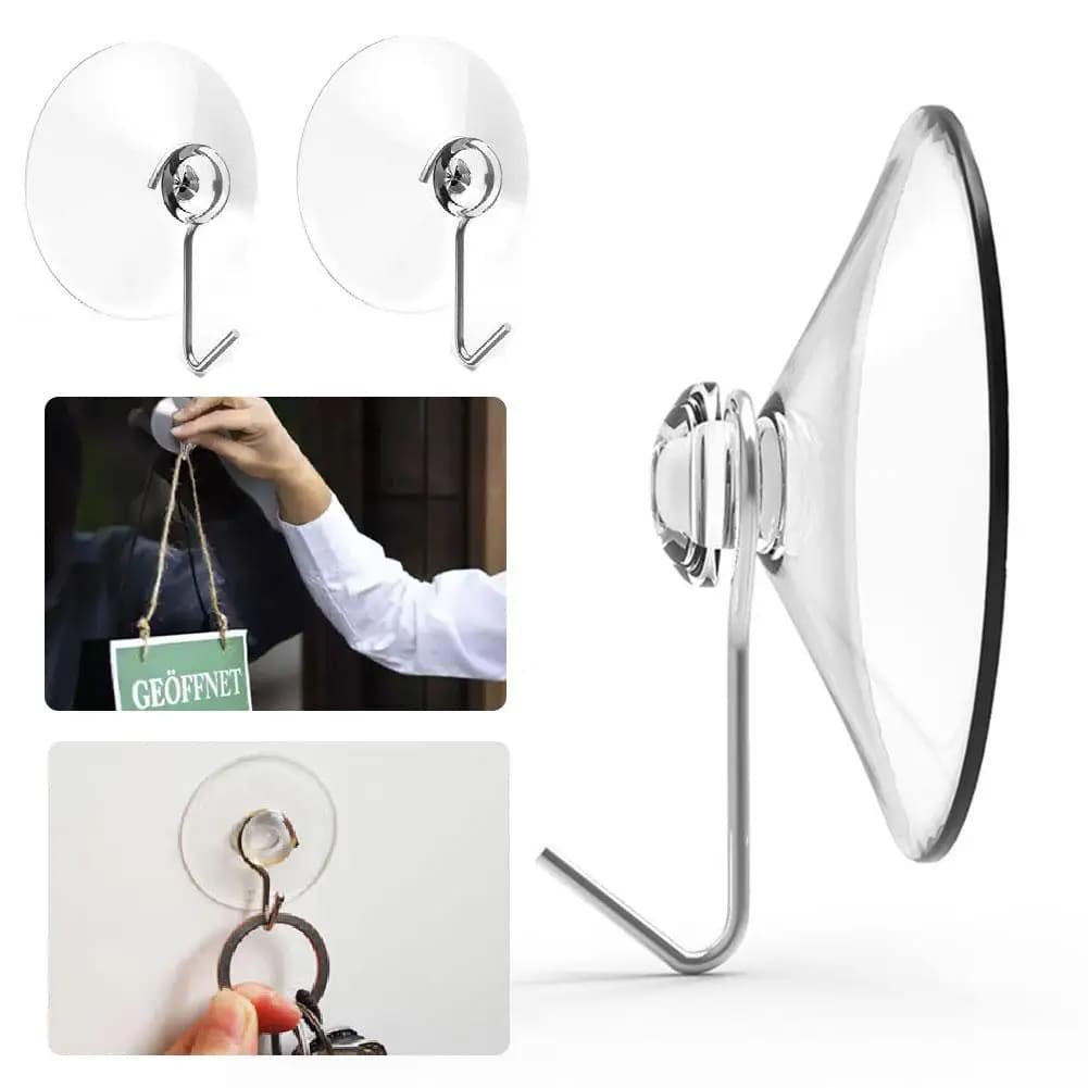 1/8/12pcs Ganci a ventosa Forte supporto a ventosa con ganci in plastica per finestra di vetro Cucina di casa Bagno Gancio a muro Gancio