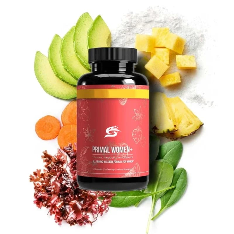 Vitamins composed by woman A, C, D, E, B12, B6, Biotin, Zinc supplements, 60 capsules for energy metabolism, General skin