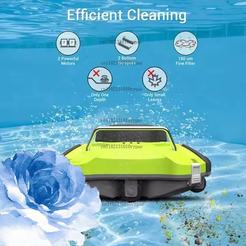 Intelligent swimming pool cleaning robot, wireless vacuum cleaner, automatic swimming pool filtration