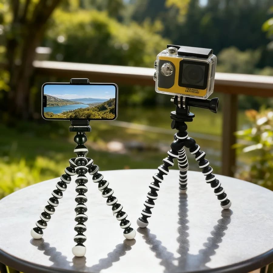 Moctopus Tripod Stand Flexible Gorillapod for Phone Mobile Phone Camera Smartphone Dslr Table Desk Mini Tripod with Clip
