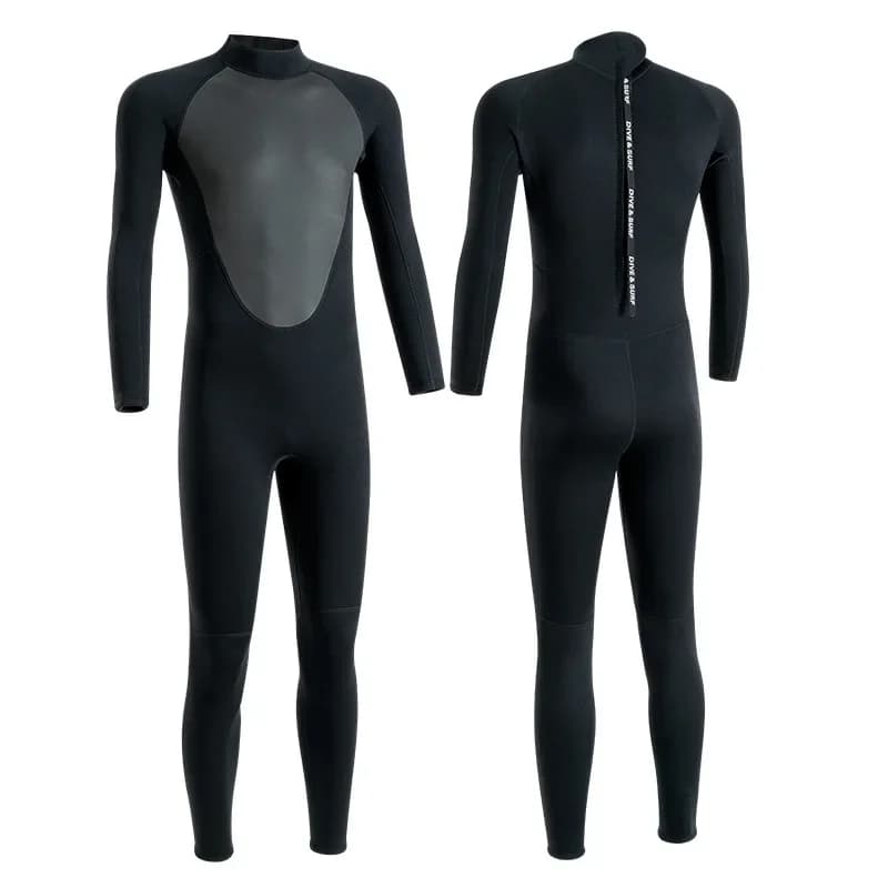 2025 Hot and Cold Men's Mute 3/5mm Wet Winter Swimming A Piece Snorkeling Solar Protection Surfsuit Women's Mute