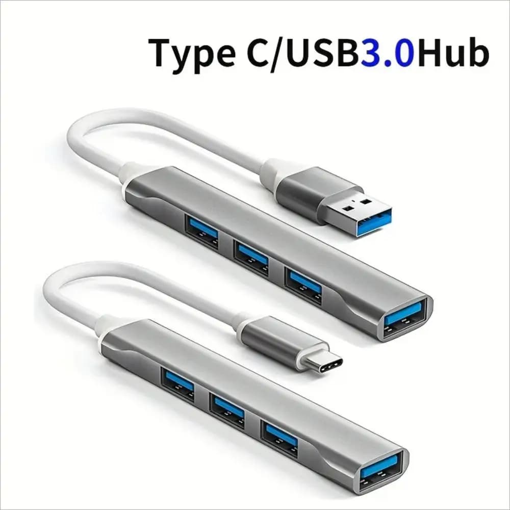 USB C HUB 3.0 Type C Extender 4 Port Splitter Adapter OTG Docking Station For Phone Macbook Pro 13 15 Air PC Laptop Computer Hub