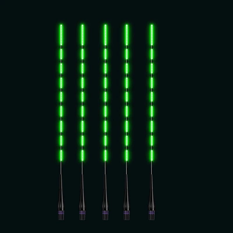 5pcs/Lot Fishing Floats Drift Tail LED Night Light Luminous High Quality Fiber DIY Antenna Bobbers Accessory