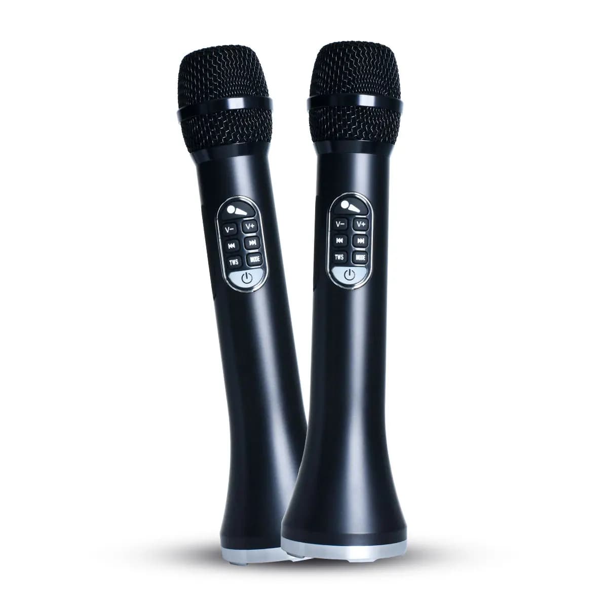P2MAX Potente microfono da 40 W di grande potenza Megafono Microfono Altoparlante portatile Tutto in uno per Karaoke Riunione Festa all'aperto