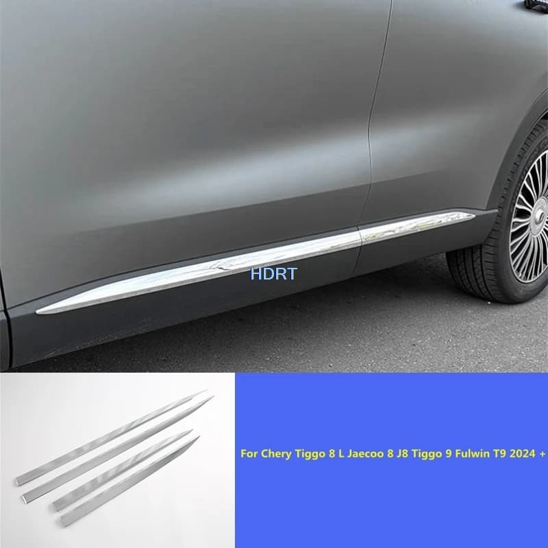 For Chery Tiggo 8 L Jaecoo 8 J8 Tiggo 9 Fulwin T9 2024 + Door Side Skirt Edge Car Styling Body Trim Accessories Exterior Sticker