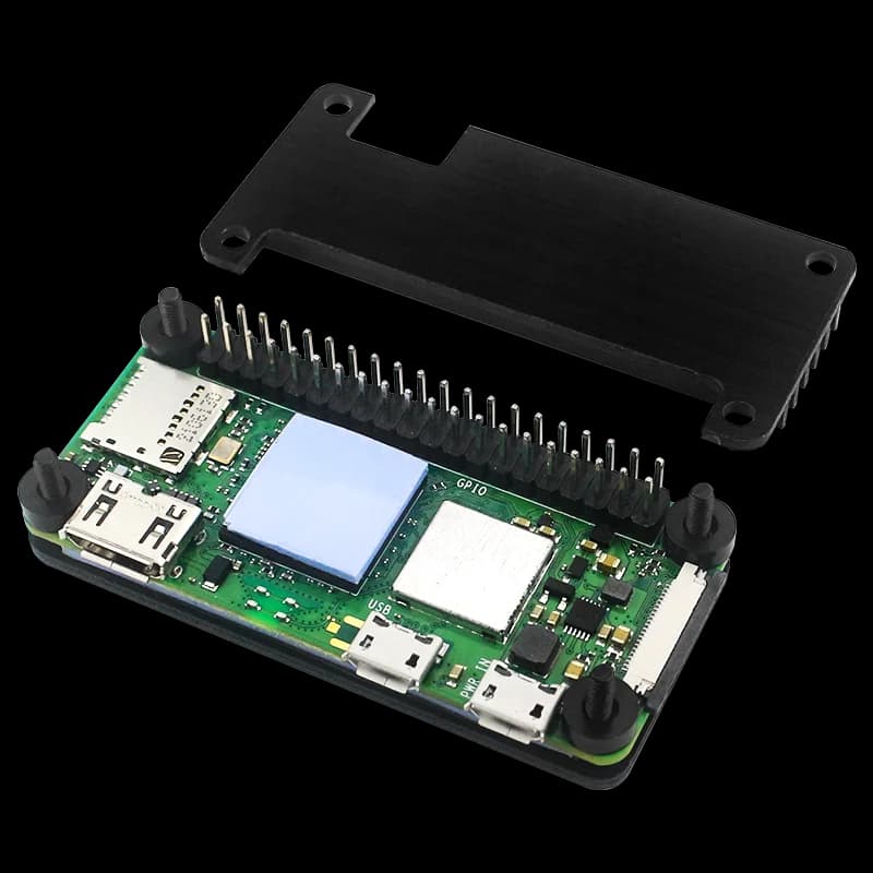 Pure Aluminum Case for Raspberry Pi Zero 2W, Protective Guscio with Needle and Cutters