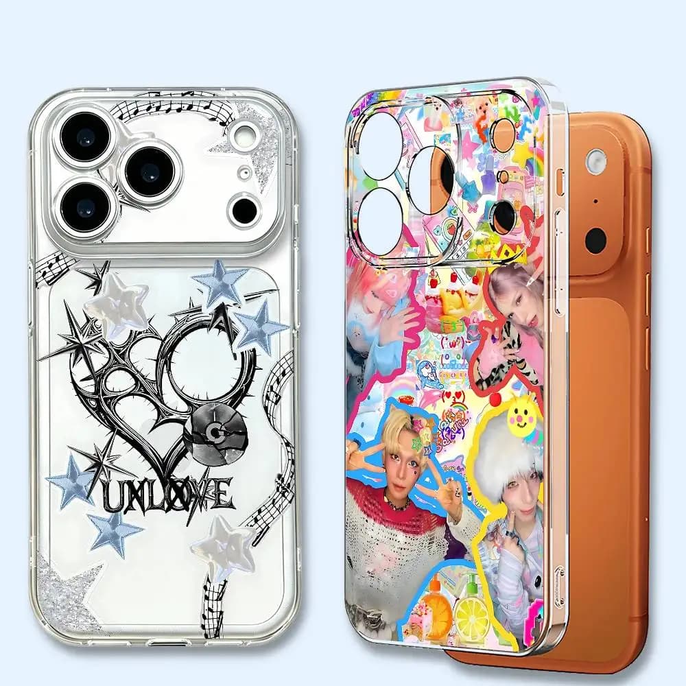 X-XLOVS Transparent Phone Cover Soft TPU For iPhone 17 16 15 14 13 12 11 Pro Max Plus Air XR Full Protection
