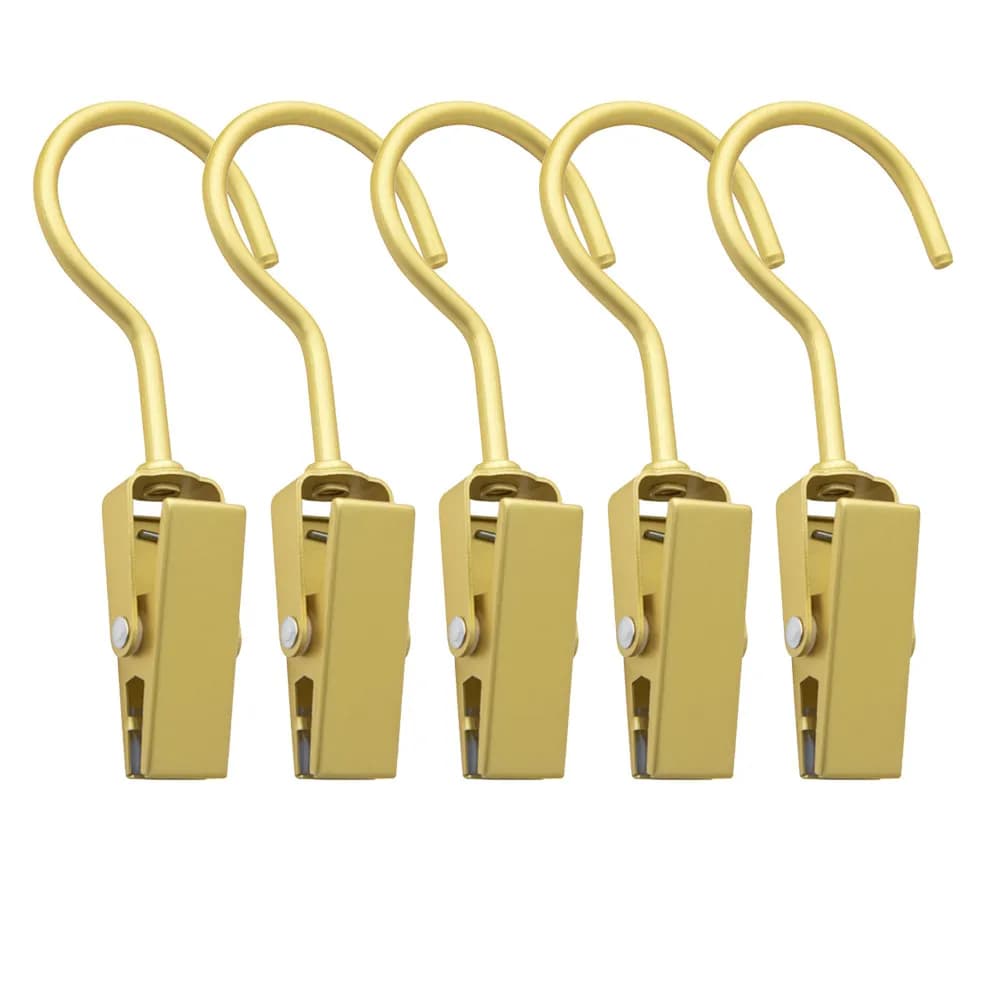 5pcs Multipurpose Clip Hook For Towel Hat Scarf Sock Hanging Laundry Hanger Clips Household Clothes Clamp Boot Hangers Closet