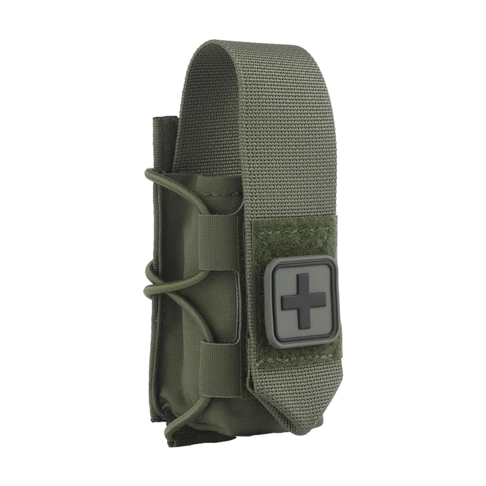 Custodia per laccio emostatico universale Design diviso Micro Trauma Kit di pronto soccorso per esterni Tipo ribaltabile Adatta al supporto per piastra da cintura