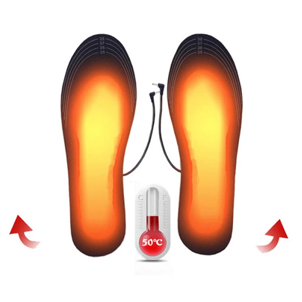 Scaldapiedi Elettrico Unisex Lavabile, Solette Riscaldanti con Temperatura Regolabile per Inverno, Pesca e Campeggio