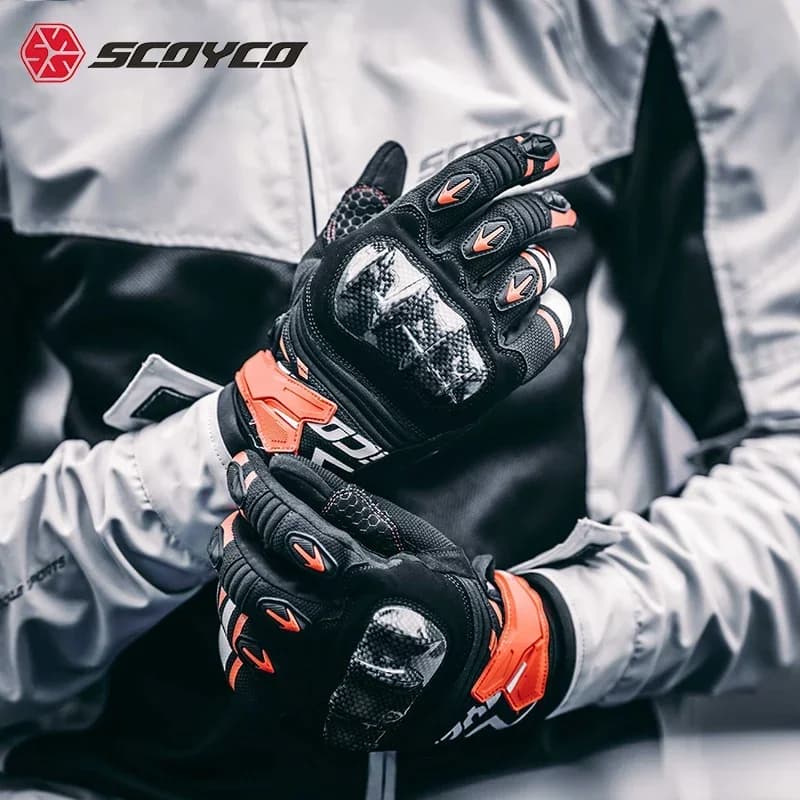 SCOYCO Summer Sim Racing MX Motorcycle Gloves Men Mesh Breathable Dirt Bike Touch Enduro Motocross Cycling Gloves Items
