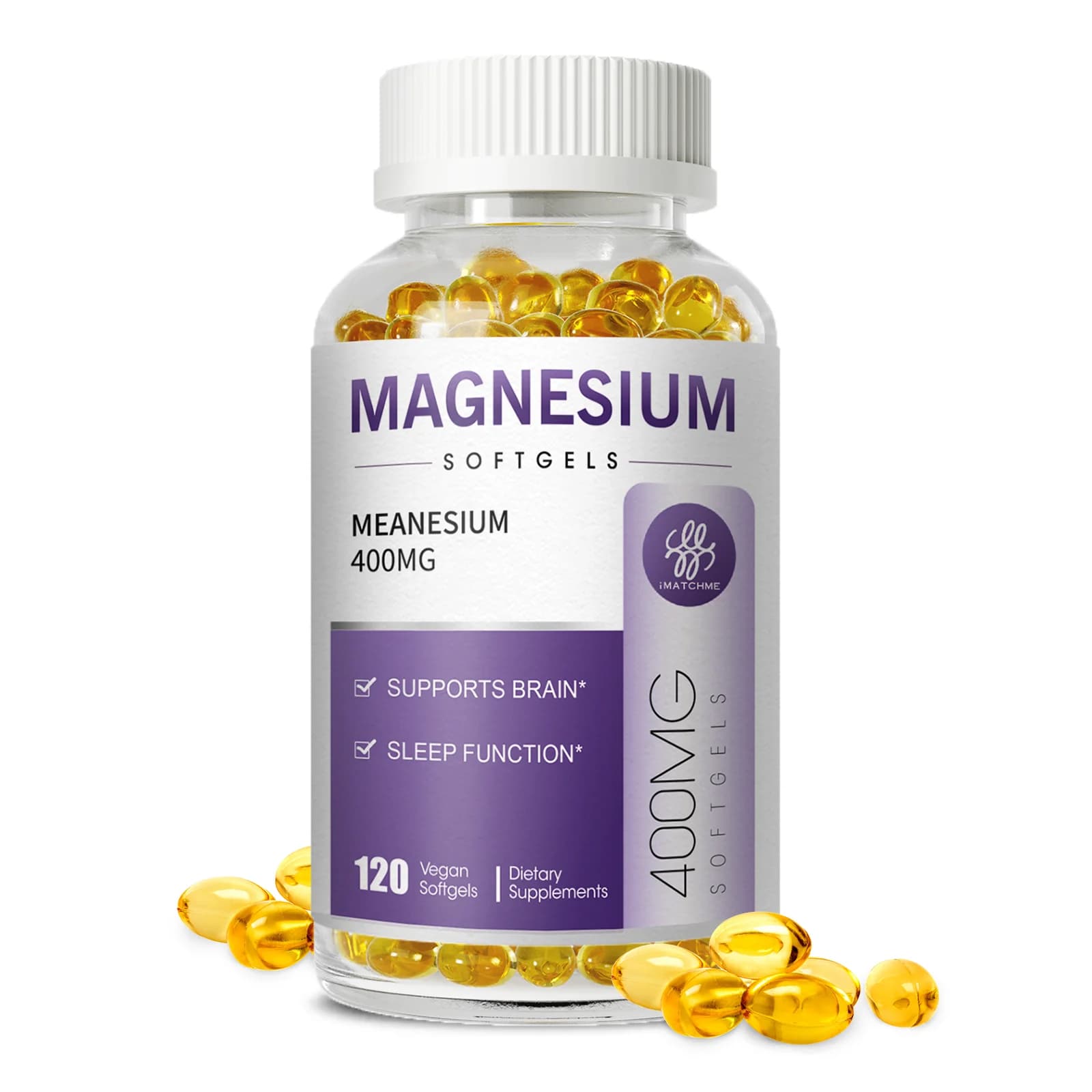 High absorption magnesium sleep supplement, magnesium glycinate with vitamin D3 K2 to promote relaxation, without melatonin
